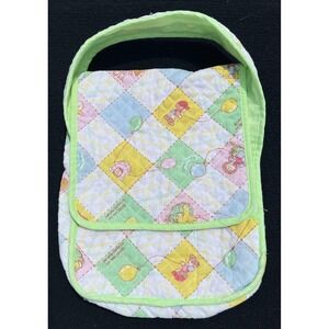 Vintage 1983 Cabbage Patch‎ Kids Quilted Carrying Case Bag Pastel Balloon Print